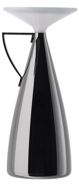 Kartell LED φορητή επιτραπέζια λάμπα Camomille, σκούρο γκρι, ρυθμιζόμενη ένταση, ρυθμιζόμενος, Γκρι, Σαλόνι / τραπεζαρία, Πλαστικό, σχεδιασμός