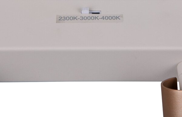 Trio Lighting LED-Deckenstrahler Ambala. Μήκος 44 cm, γκρι/καφέ, 3-flg., ρυθμιζόμενος, Καφέ / Σκουριάς, Σαλόνι / τραπεζαρία, Μέταλλο, σύγχρονο