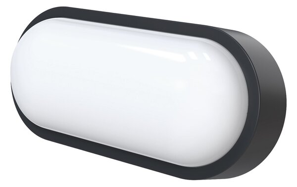 MEGATRON LED εξωτερικός φωτισμός τοίχου Zella Neo XL, μαύρος, IP54, ρυθμιζόμενος, Μαύρο, Διάδρομος, Πλαστικό