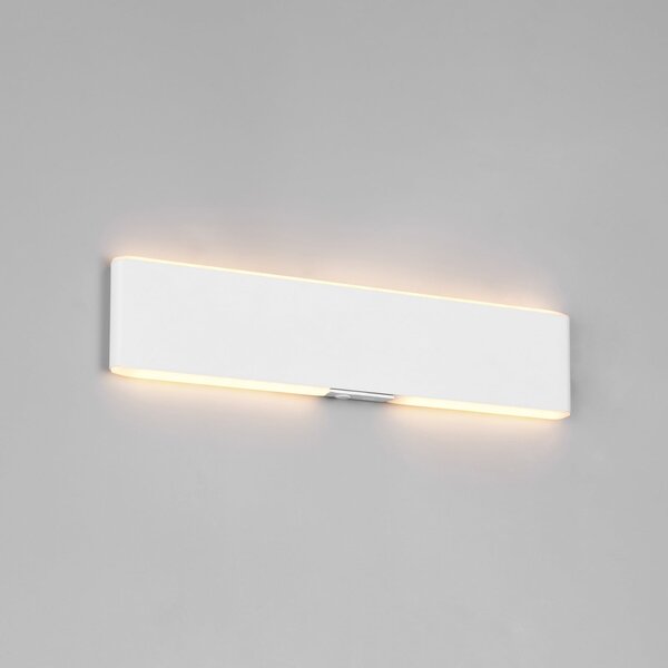 Trio Lighting LED-Ακουστική-Λάμπα-Τοίχου-Conchita,-Πλάτος-32-cm, Λευκό, Μέταλλο, CCT, ρυθμιζόμενος, Λευκό, Σαλόνι / τραπεζαρία, Μέταλλο, σύγχρονο