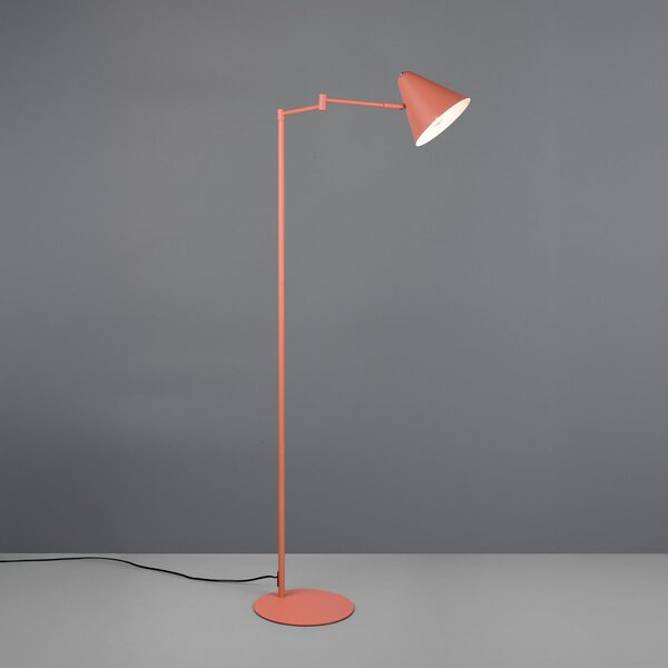 Trio Lighting Φωτιστικό δαπέδου Cosima, αποικί, ύψος 126 cm, μέταλλο, Πορτοκαλί, Σαλόνι / τραπεζαρία, Μέταλλο, σύγχρονο