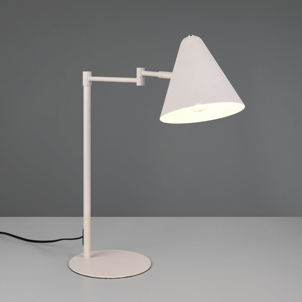 Trio Lighting Επιτραπέζιο φωτιστικό Cosima, ανοιχτό γκρι, ύψος 50 cm, μέταλλο, Γκρι, Σαλόνι / τραπεζαρία, Μέταλλο, σύγχρονο