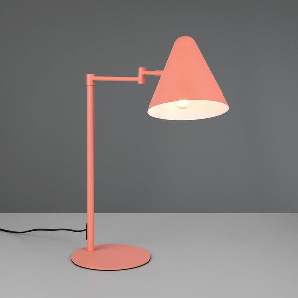 Trio Lighting Επιτραπέζιο φωτιστικό Cosima, βερίκοκο, ύψος 50 cm, μέταλλο, Πορτοκαλί, Σαλόνι / τραπεζαρία, Μέταλλο, σύγχρονο