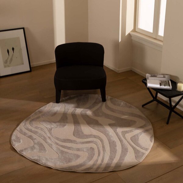 Χαλί (133x133) Royal Carpet Organic Shape 265 Beige