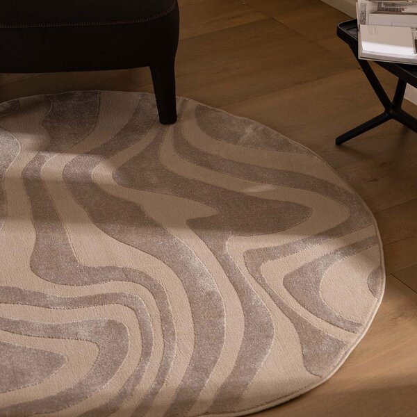 Χαλί (133x133) Royal Carpet Organic Shape 265 Beige