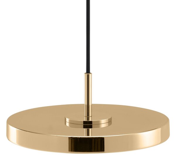 UMAGE LED κρεμαστό φωτιστικό Asteria Micro, γυαλισμένο ορείχαλκο, Ø 15 cm, ρυθμιζόμενος, Χρυσό / Ορείχαλκου, Σαλόνι / τραπεζαρία, Μέταλλο, σχεδιασμός
