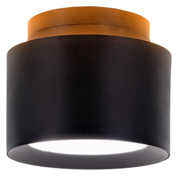 Näve LED σποτ οροφής Trimes, Ø 11,5 cm, μαύρο, CCT, step-dim, ρυθμιζόμενος, Μαύρο, Σαλόνι / τραπεζαρία, Πλαστικό