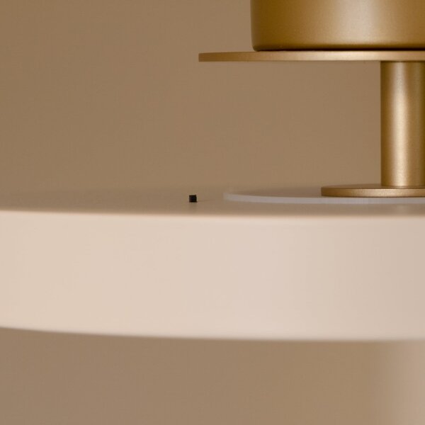 UMAGE LED-Αμπαζούρ Asteria UP PLUS, λευκό μαργαριτάρι, Ø 43 cm CCT, ρυθμιζόμενος, Μπεζ, Σαλόνι / τραπεζαρία, Μέταλλο, σχεδιασμός