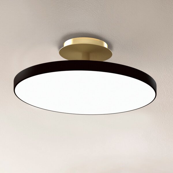 UMAGE LED οροφής Asteria UP PLUS, μαύρο, Ø 60 cm, CCT, ρυθμιζόμενος, Μαύρο, Σαλόνι / τραπεζαρία, Μέταλλο, σχεδιασμός