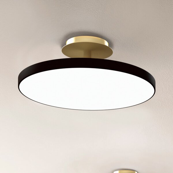 UMAGE LED οροφής Asteria UP PLUS, μαύρο, Ø 43 cm, CCT, ρυθμιζόμενος, Μαύρο, Σαλόνι / τραπεζαρία, Μέταλλο, σχεδιασμός