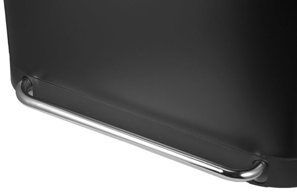 Κάδος Απορριμμάτων Διπλός (57.5x37.3x68.2) Estia 60lt Soft Close Μαύρο 01-20897