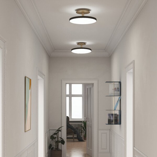 UMAGE LED οροφής Asteria UP PLUS, μαύρο, Ø 60 cm, CCT, ρυθμιζόμενος, Μαύρο, Σαλόνι / τραπεζαρία, Μέταλλο, σχεδιασμός