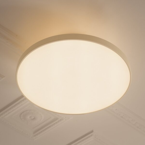 UMAGE LED-Αμπαζούρ Asteria UP PLUS, λευκό μαργαριτάρι, Ø 60 cm CCT, ρυθμιζόμενος, Μπεζ, Σαλόνι / τραπεζαρία, Μέταλλο, σχεδιασμός