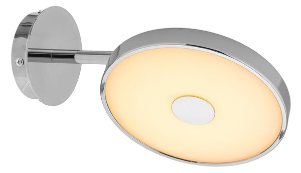 UMAGE LED-Απλίκα Asteria SHORT HW, γυαλισμένος χάλυβας, 28 cm, ρυθμιζόμενος, Μεταλλικό, Σαλόνι / τραπεζαρία, Μέταλλο, σχεδιασμός, Πρίζα τοίχου κάτω