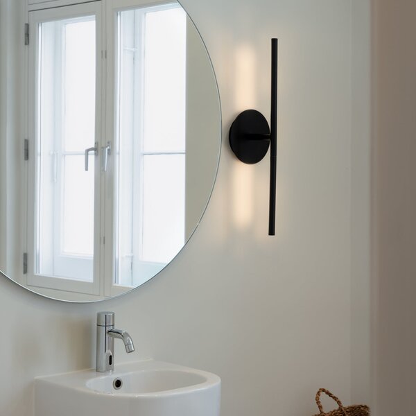 UMAGE LED απλίκα Omni, μαύρο, πλάτος 54 cm, 2 φτερά., ρυθμιζόμενος, Μαύρο, Σαλόνι / τραπεζαρία, Αλουμίνιο, σχεδιασμός