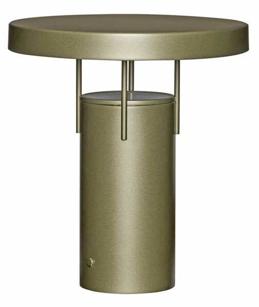 Hübsch HÜBSCH LED-Ακку-Τραπεζολαμπίδα BringMe σκούρο πράσινο μεταλλικό, 28cm, ρυθμιζόμενος, Πράσινο, Μέταλλο, σύγχρονο