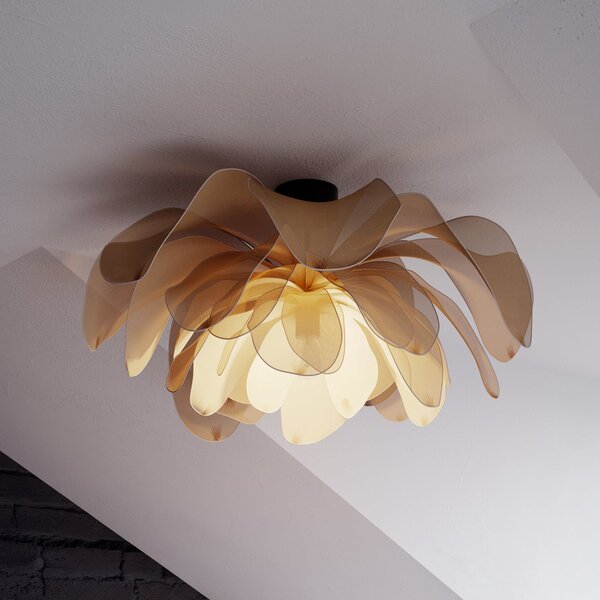 By Rydéns Rydens Φωτιστικό οροφής Lou Lou, φυσικό, Ø 80 cm, ύφασμα, ρυθμιζόμενος, Μπεζ, Διάδρομος, Ύφασμα / Κλωστοϋφαντουργία, σχεδιασμός