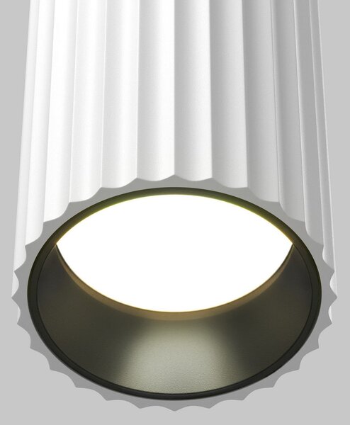 Maytoni Απλίκι Calipso, λευκό, ύψος 20 cm, μέταλλο, 2xGU10, up/down, ρυθμιζόμενος, Λευκό, Σαλόνι / τραπεζαρία, Αλουμίνιο, σύγχρονο