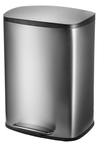 Κάδος Απορριμμάτων (44x37.4x61.1) Estia 50lt Soft Close Inox 01-20927