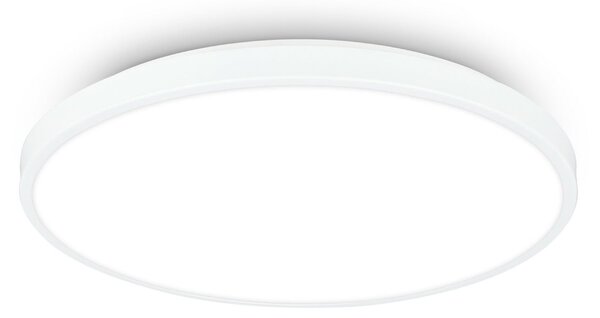 Briloner LED οροφής Kaida, λευκό, Ø 38 cm, EEK A, 4.000 K, Λευκό, Μελέτη / Γραφείο, Μέταλλο