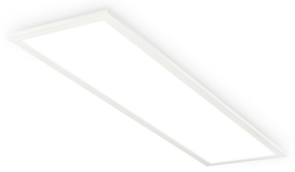Briloner LED Panel Simple A, λευκό, 100 x 25cm, μέταλλο, 4.000 K, Λευκό, Μελέτη / Γραφείο, Μέταλλο