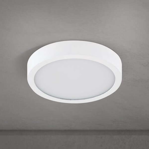 ORION LED φωτιστικό οροφής Disc, λευκό Ø 14 cm, CCT, μέταλλο/πλαστικό, ρυθμιζόμενος, Λευκό, Σαλόνι / τραπεζαρία, Αλουμίνιο, σύγχρονο