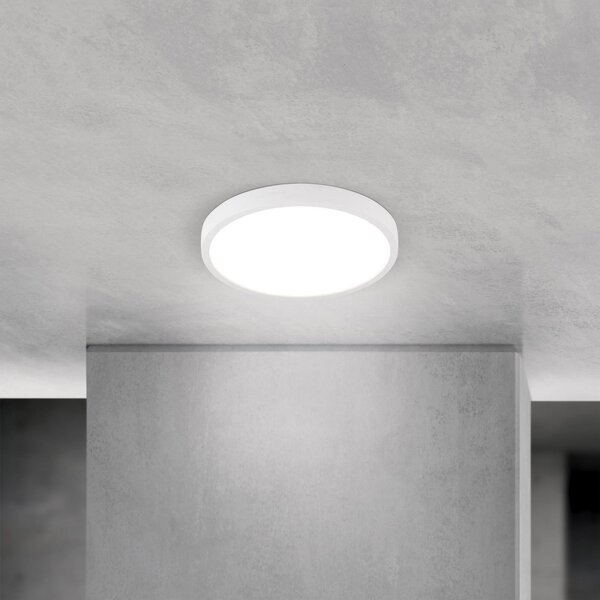 ORION LED οροφής Disc, λευκό Ø 24 cm, CCT, μέταλλο/πλαστικό, ρυθμιζόμενος, Λευκό, Σαλόνι / τραπεζαρία, Αλουμίνιο, σύγχρονο