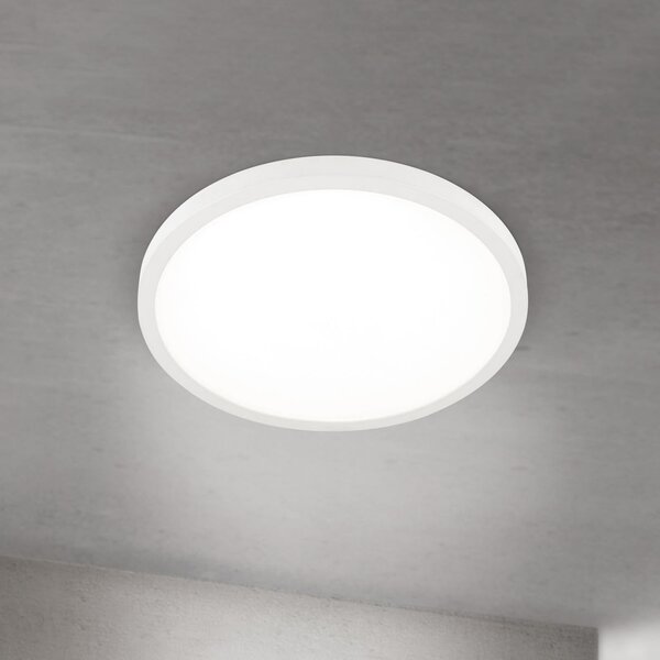 ORION LED οροφής Disc, λευκό Ø 40 cm, CCT, μέταλλο/πλαστικό, ρυθμιζόμενος, Λευκό, Σαλόνι / τραπεζαρία, Αλουμίνιο, σύγχρονο