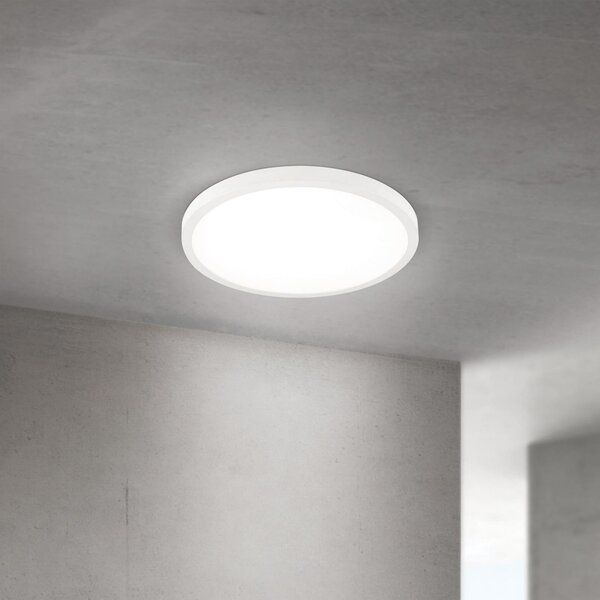 ORION LED οροφής Disc, λευκό Ø 40 cm, CCT, μέταλλο/πλαστικό, ρυθμιζόμενος, Λευκό, Σαλόνι / τραπεζαρία, Αλουμίνιο, σύγχρονο