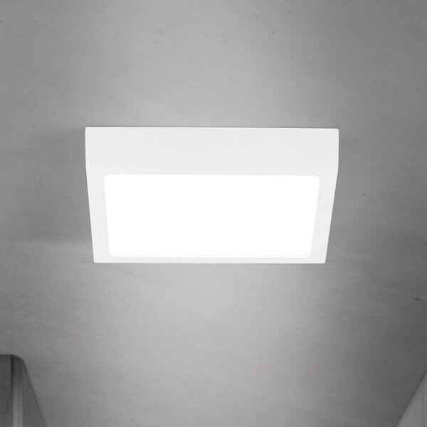 ORION LED οροφής Disc, λευκό, μήκος 14 cm, CCT, μέταλλο, ρυθμιζόμενος, Λευκό, Σαλόνι / τραπεζαρία, Αλουμίνιο, σύγχρονο