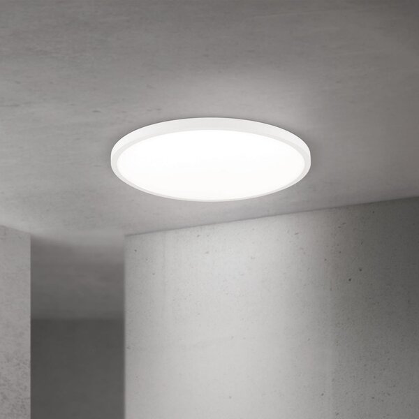 ORION LED οροφής Disc, λευκό Ø 60 cm, CCT, μέταλλο/πλαστικό, ρυθμιζόμενος, Λευκό, Σαλόνι / τραπεζαρία, Αλουμίνιο, σύγχρονο
