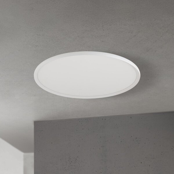 ORION LED φωτιστικό οροφής Kant, Ø 80 cm, λευκό, CCT, μέταλλο/πλαστικό, ρυθμιζόμενος, Λευκό, Σαλόνι / τραπεζαρία, Αλουμίνιο, σύγχρονο