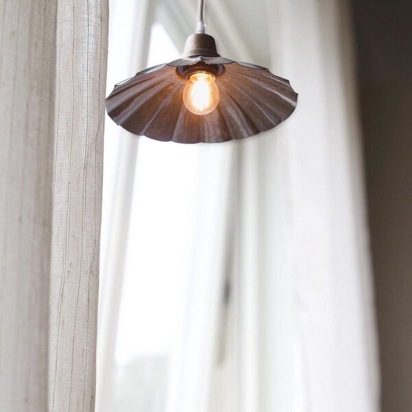 PR Home Κρεμαστό φωτιστικό Ester, μπλε, Ø 24 cm, με βύσμα, E27, Μπλε, Σαλόνι / τραπεζαρία, Μέταλλο, Vintage