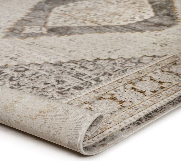 Χαλί Διαδρόμου (80x150) Βιοκαρπέτ Senbrun 9311A White/Gold