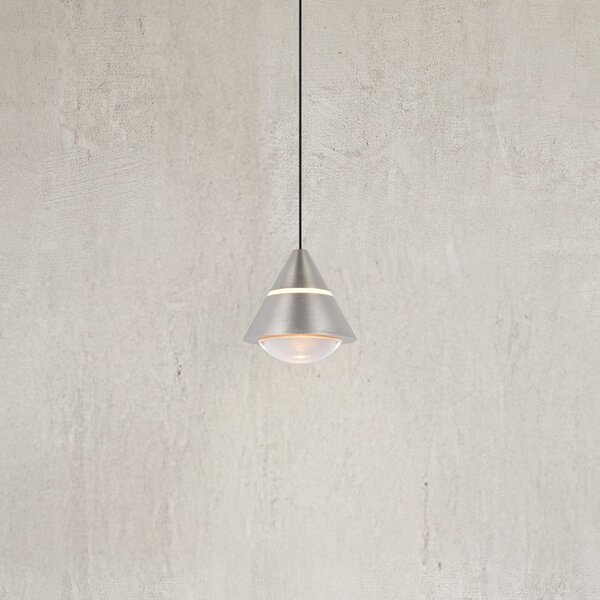 Trio Lighting Κρεμαστό φωτιστικό LED Romeo, Ø 14 cm, χρώμα νικελίου, μέταλλο, CCT, Μεταλλικό, Σαλόνι / τραπεζαρία, Μέταλλο, σύγχρονο