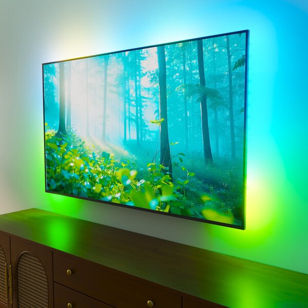Calex Σετ Smart HDMI Sync Box με λωρίδα LED, 250 cm, RGBW, ρυθμιζόμενος, Λευκό, Σαλόνι / τραπεζαρία, Πλαστικό, σύγχρονο