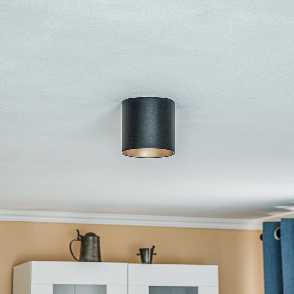 Nowodvorski Lighting Downlight Point Tone, μαύρο/χρυσό, ρυθμιζόμενος, Μαύρο, Σαλόνι / τραπεζαρία, Μέταλλο, σύγχρονο