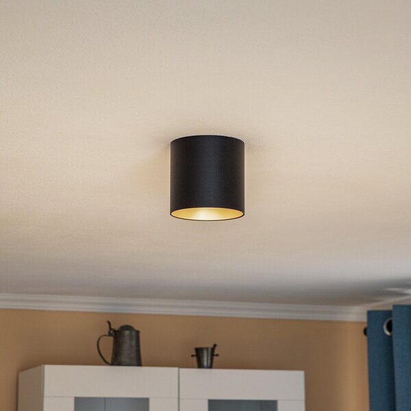 Nowodvorski Lighting Downlight Point Tone, μαύρο/χρυσό, ρυθμιζόμενος, Μαύρο, Σαλόνι / τραπεζαρία, Μέταλλο, σύγχρονο