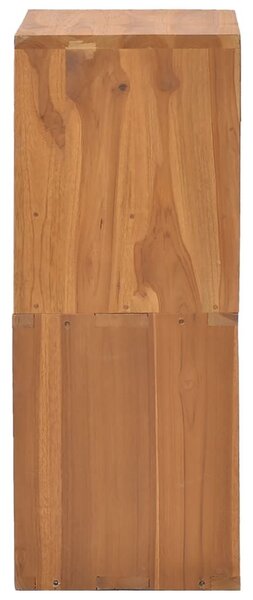 Κομοδίνο 40 x 30 x 76 εκ. από Μασίφ Ξύλο Teak - Καφέ