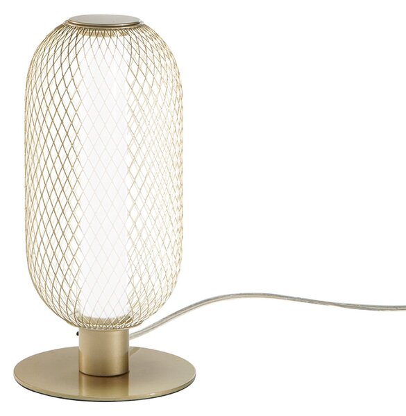 Luce Ambiente Design LED επιτραπέζια λάμπα INKAS, ύψος 28 cm, χρυσό χρώμα, μέταλλο, CCT, Χρυσό / Ορείχαλκου, Σαλόνι / τραπεζαρία, Μέταλλο