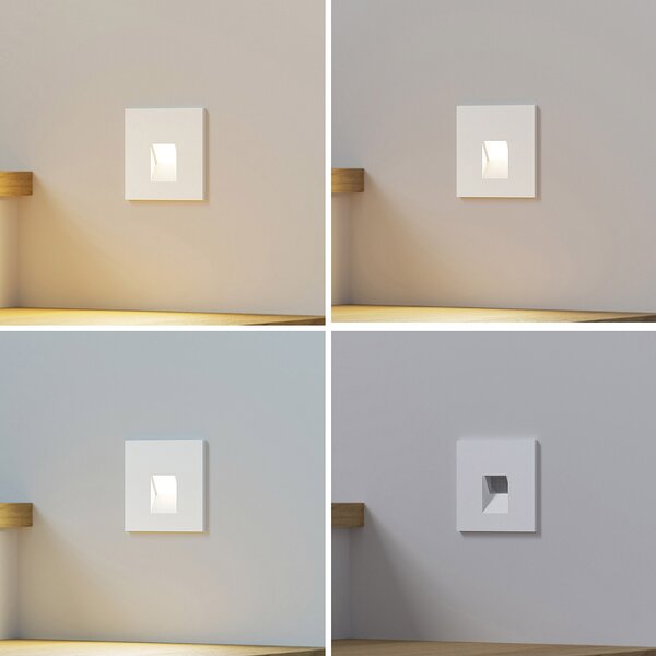 Arcchio Φωτιστικό εσοχής LED Vexi, 7,5 cm x cm, λευκό, CCT, ρυθμιζόμενος, Λευκό, Σαλόνι / τραπεζαρία, Αλουμίνιο, σύγχρονο, Γωνιακά φωτιστικά