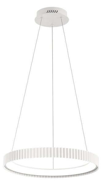 Luce Ambiente Design Κρεμαστό φωτιστικό LED Niike, λευκό, Ø 50 cm, μέταλλο, CCT, Λευκό, Σαλόνι / τραπεζαρία, Μέταλλο, σύγχρονο