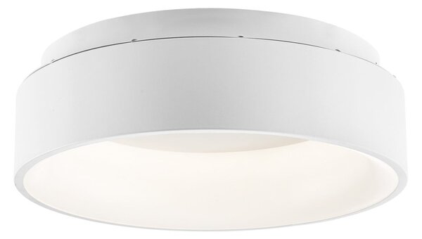 Luce Ambiente Design LED φωτιστικό οροφής Noah, λευκό, Ø 45 cm, μέταλλο, CCT, Λευκό, Σαλόνι / τραπεζαρία, σύγχρονο
