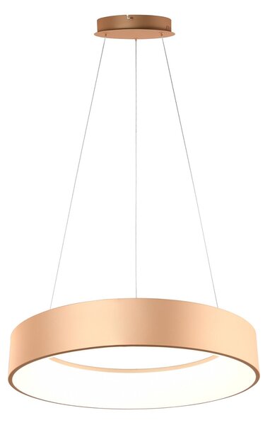 Luce Ambiente Design Κρεμαστό φωτιστικό LED Noah, χρυσό χρώμα, Ø 60 cm, μέταλλο, CCT, Χρυσό / Ορείχαλκου, Σαλόνι / τραπεζαρία, σύγχρονο