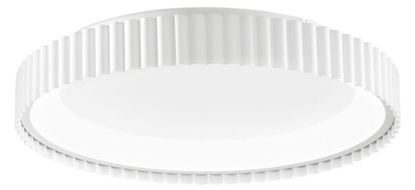Luce Ambiente Design Φωτιστικό οροφής LED Niike, λευκό, Ø 40 cm, μέταλλο, CCT, Λευκό, Σαλόνι / τραπεζαρία, Μέταλλο, σύγχρονο