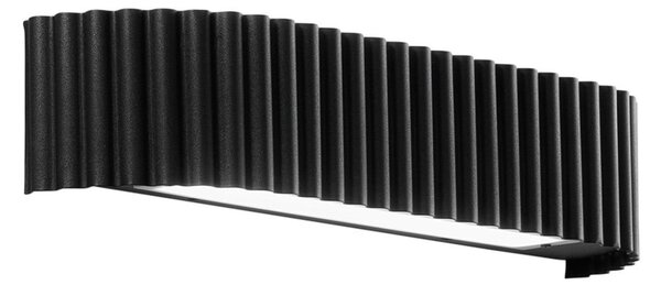 Luce Ambiente Design LED απλίκα Niike, μαύρο, πλάτος 40 cm, μέταλλο, CCT, Μαύρο, Σαλόνι / τραπεζαρία, Μέταλλο, σύγχρονο