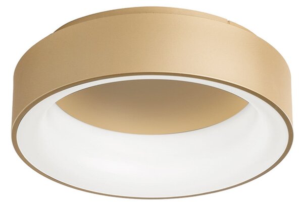 Luce Ambiente Design LED φωτιστικό οροφής Noah, χρυσό χρώμα, Ø 45 cm, μέταλλο, CCT, Χρυσό / Ορείχαλκου, Σαλόνι / τραπεζαρία, σύγχρονο