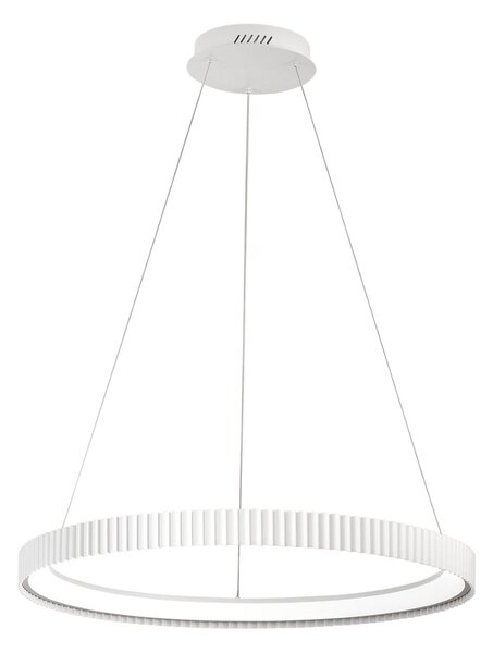Luce Ambiente Design Κρεμαστό φωτιστικό LED Niike, λευκό, Ø 70 cm, μέταλλο, CCT, Λευκό, Σαλόνι / τραπεζαρία, Μέταλλο, σύγχρονο
