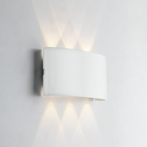 INTEC Λάμπα LED εξωτερικού χώρου Betle, λευκή, πλάτος 17 cm, μέταλλο, CCT, Λευκό, Αλουμίνιο, σύγχρονο