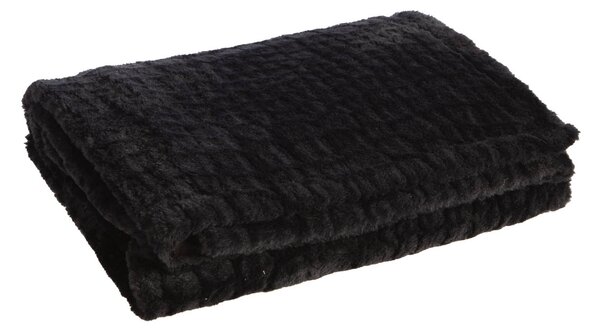 Γούνινη Κουβέρτα Καναπέ (130x180) Nef-Nef Homeware Mentor Black